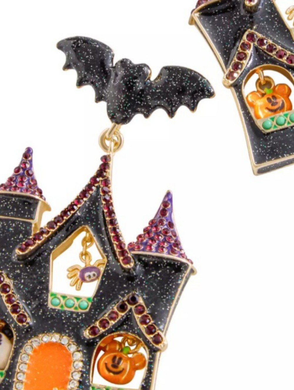 Disney X Baublebar Mickey Mouse Ghost Haunted House Earrings – Exclusive NWT - Picture 2 of 3